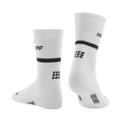 CEP Compression Men's The Run Compression Mid Cut Socks 4.0 - White