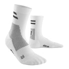 CEP Compression Unisex Training Mid Cut Compression Socks - White