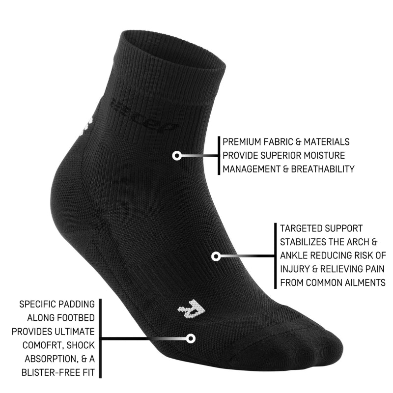 CEP Compression Women's Classic Mid Cut Compression Socks - Black