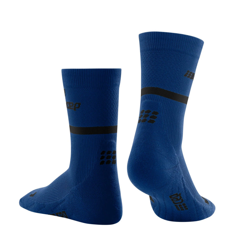 CEP Compression Women's The Run Compression Mid Cut Socks 4.0 - Blue/Black