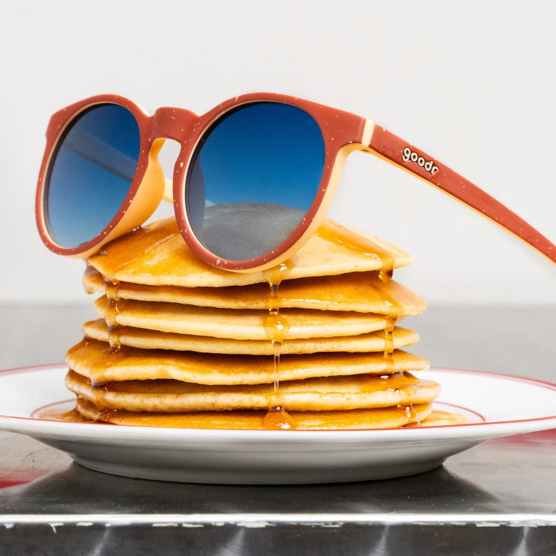 goodr Circle G Sunglasses: Carl's Diner - Pancake Sticky Icky