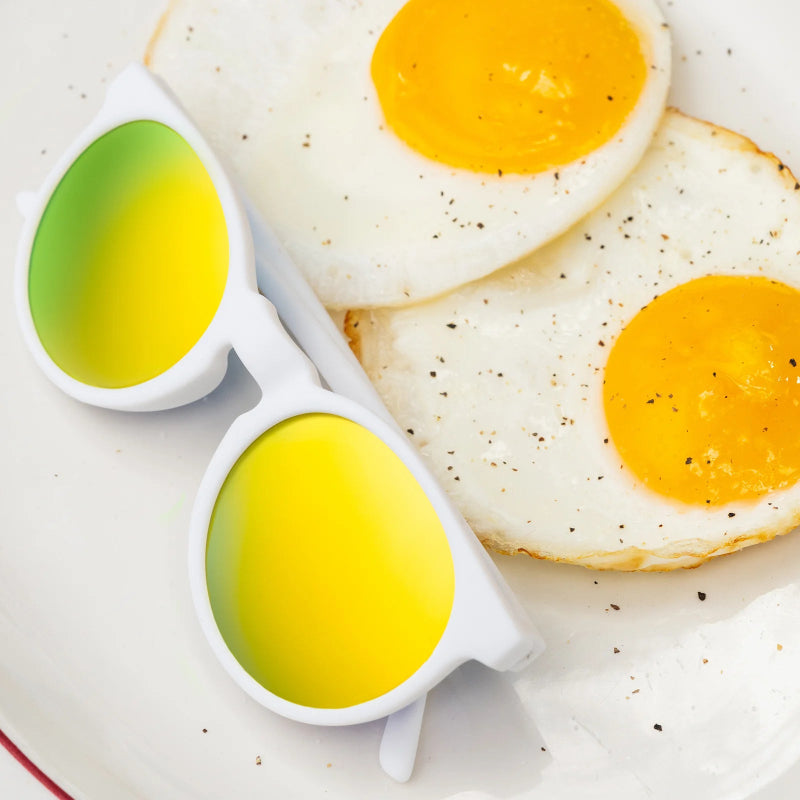 goodr Circle G Sunglasses: Carl's Diner - Yolk’s on You