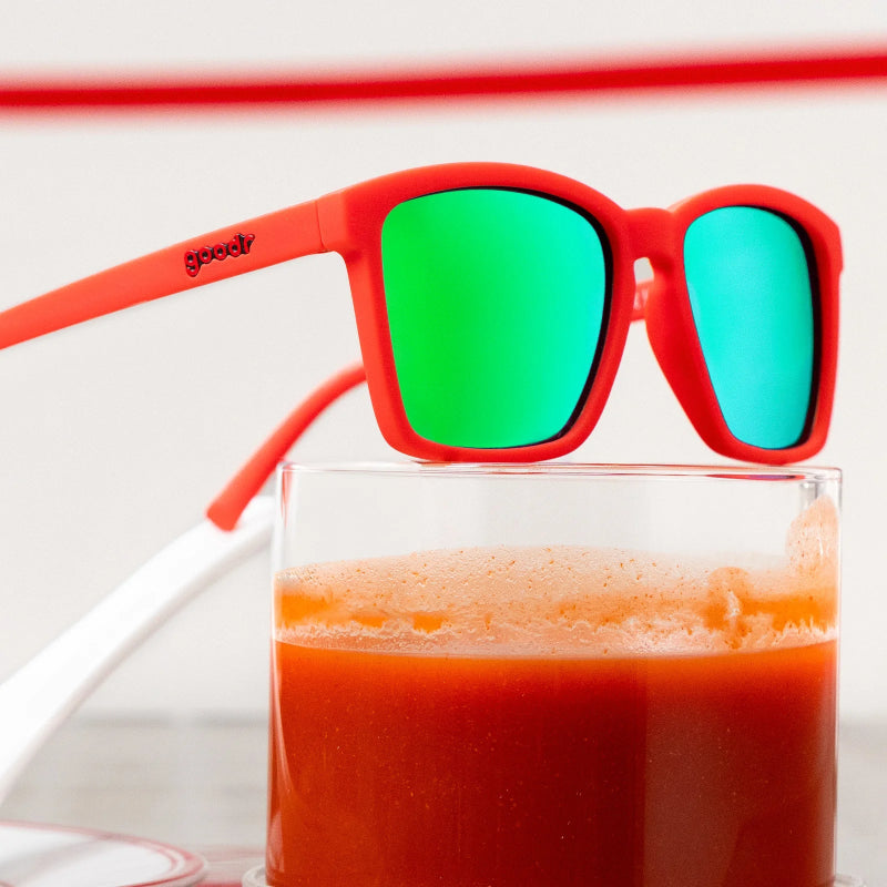 goodr LFG Sunglasses: Carl's Diner - The Devil’s Ketchup