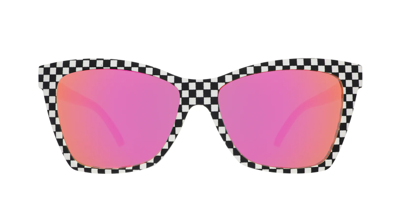 goodr Pop G Sunglasses: Carl's Diner - Server With a Checkered Past