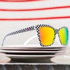 goodr Pop G Sunglasses: Carl's Diner - Server With a Checkered Past