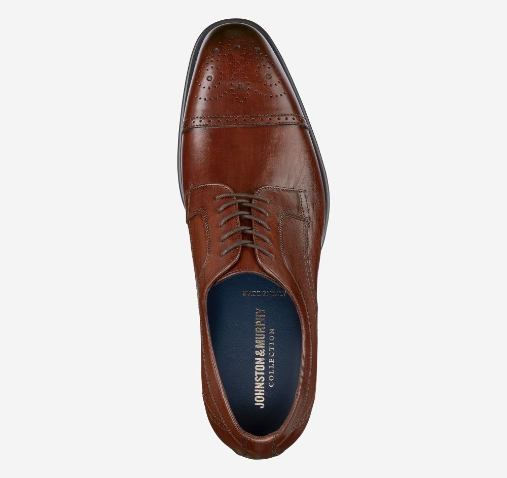 Johnston & Murphy Men's Ellsworth Cap Toe - Brown