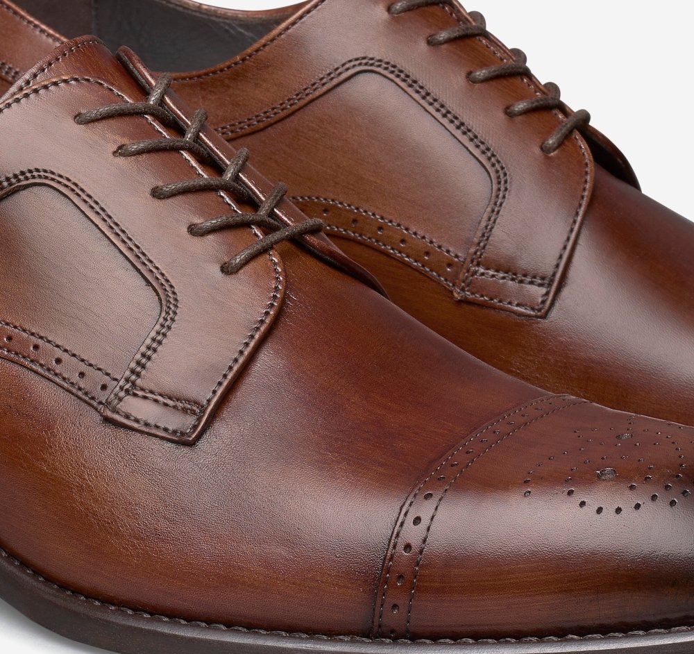 Johnston & Murphy Men's Ellsworth Cap Toe - Brown