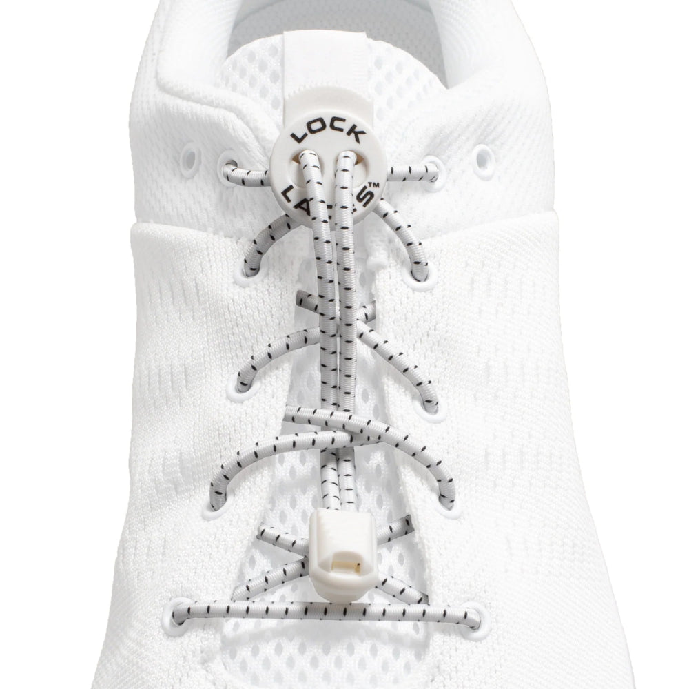 Lock Laces Original No-Tie Shoelaces - White