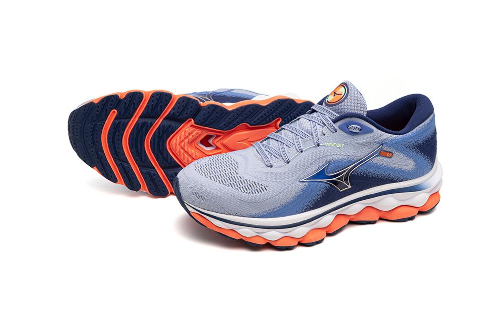 Mizuno Women's Wave Sky 7 - Blue Heron/Silver