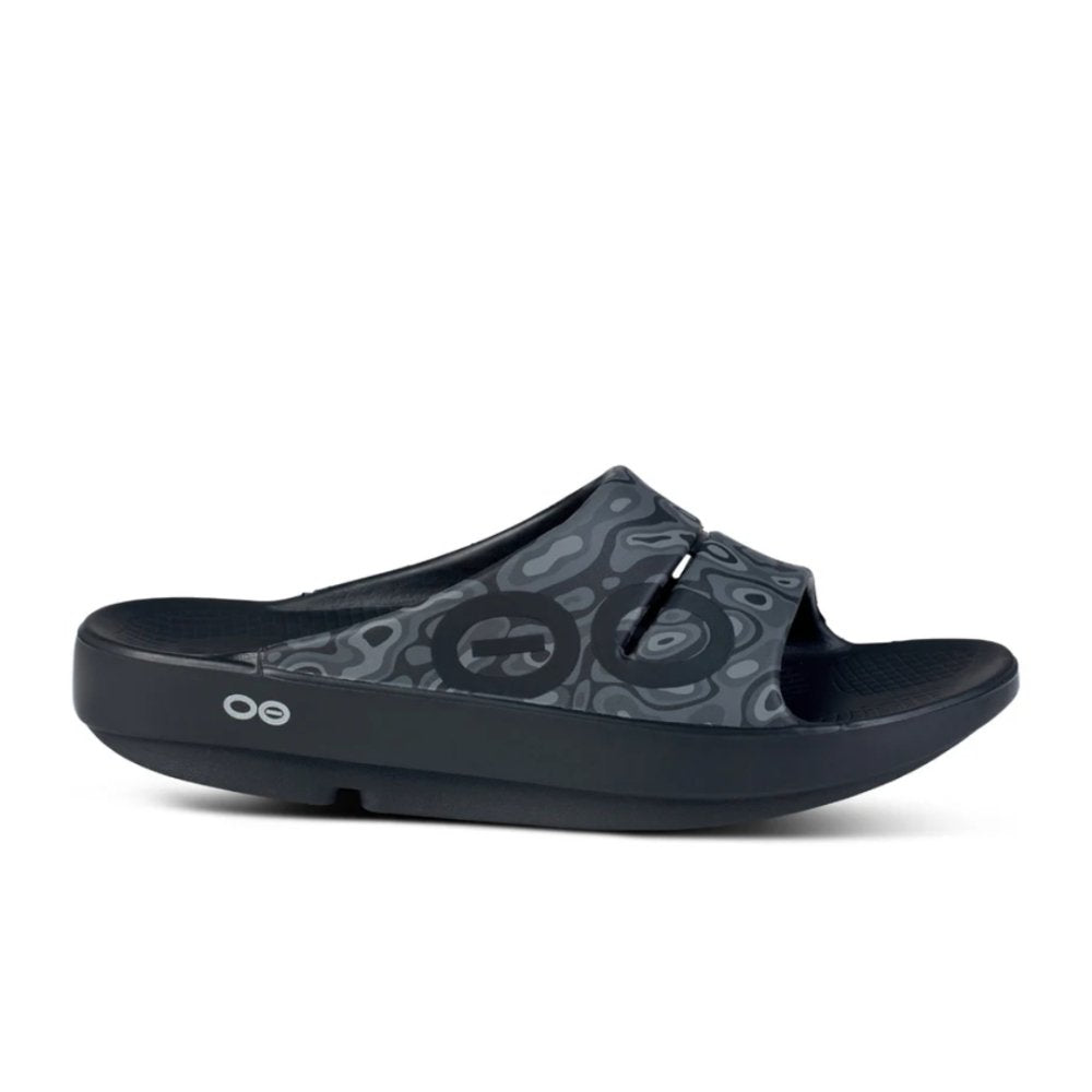 OOFOS OOahh Sport Slide - Black Water Camo