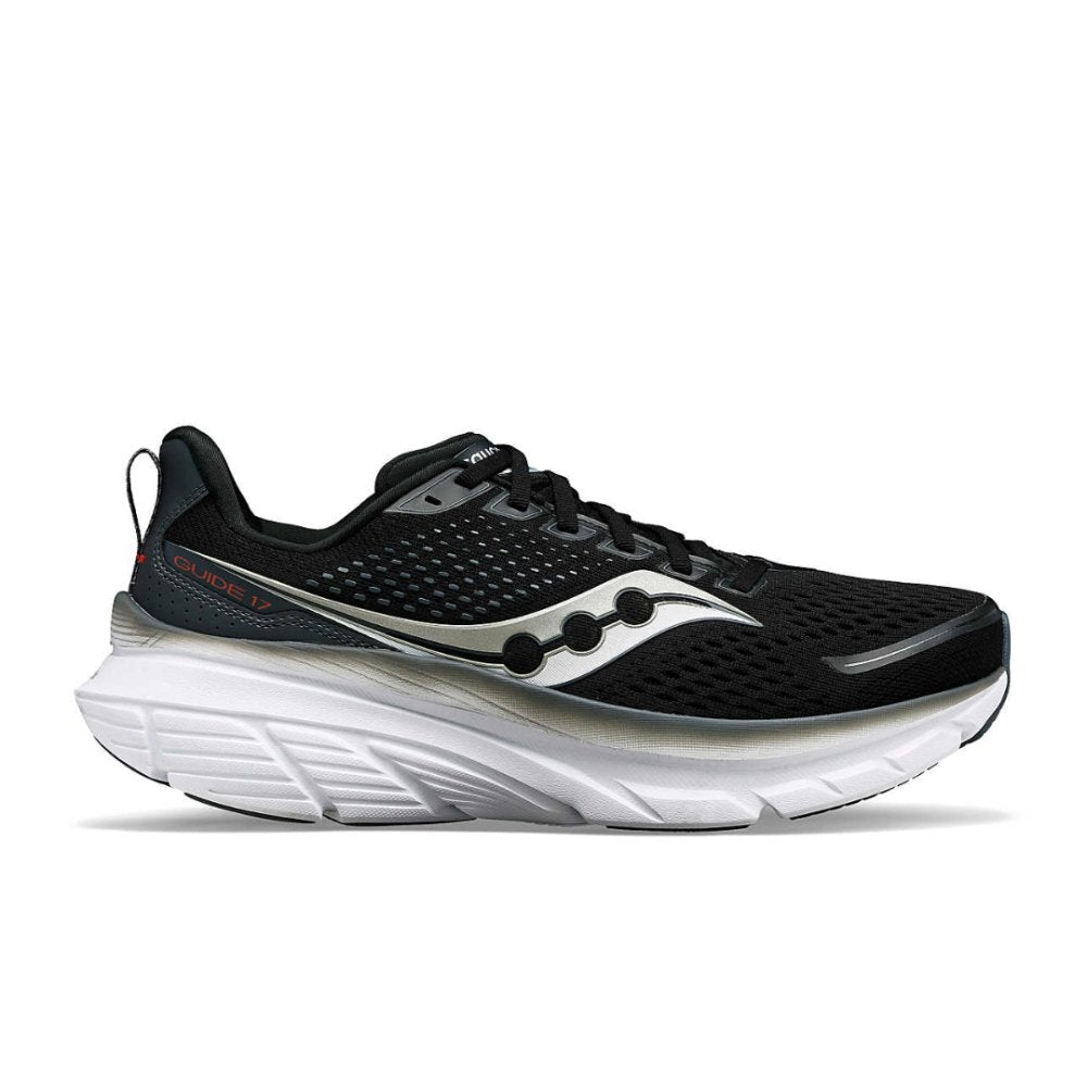 Saucony Men's Guide 17 Extra Wide - Black/Shadow
