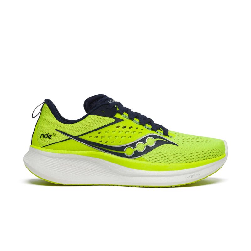 Saucony Men's Ride 17 - Citron/Navy