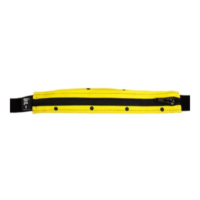 SPIbelt Original Running Belt - Yellow & Black Polka Dot