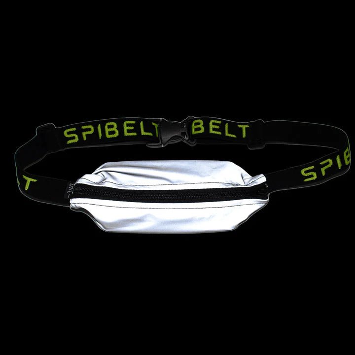 SPIbelt Reflective Running Belt - Reflective/Black Zipper