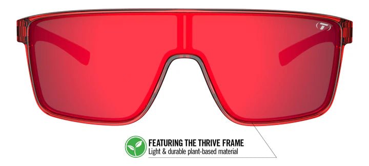Tifosi Sunglasses Sanctum - Crystal Red/Smoke Tint Red Mirror