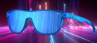 Tifosi Sunglasses Sizzle - Electric Blue/Smoke Tint Blue Mirror