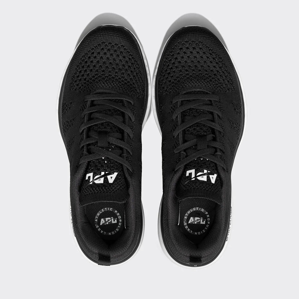 APL Women's TechLoom Pro Running Shoes - Black/White/Black