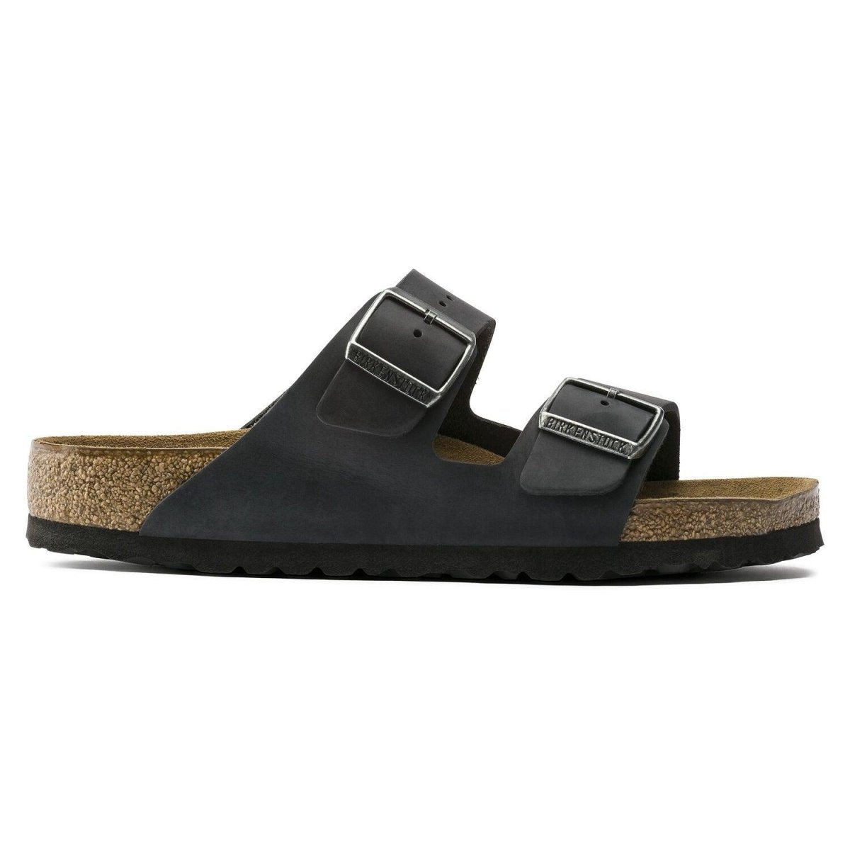 Birkenstock Arizona Soft Footbed Sandals - Black Oiled Leather
