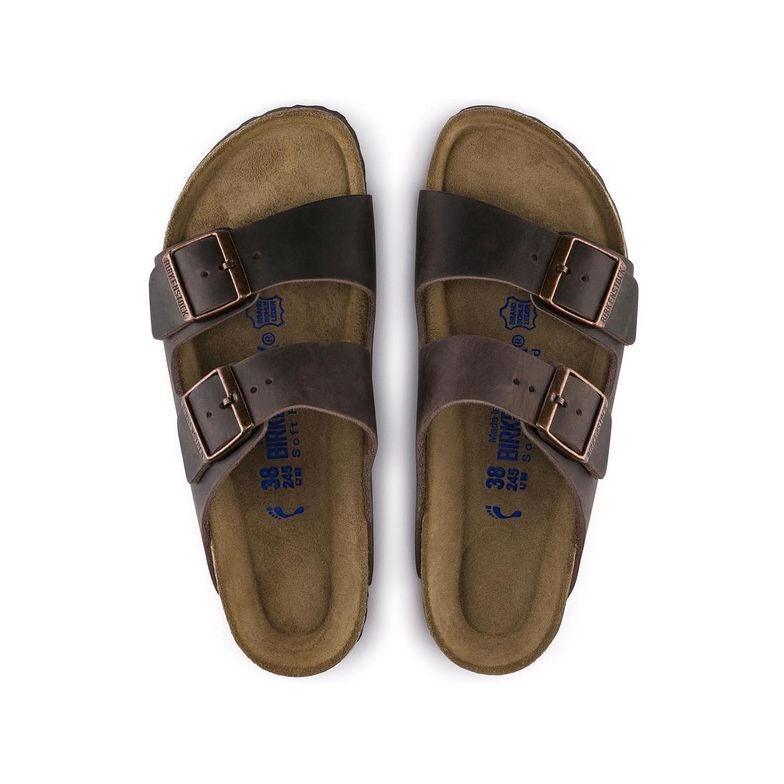 Birkenstock Arizona Soft Footbed Sandals - Habana Oiled Leather