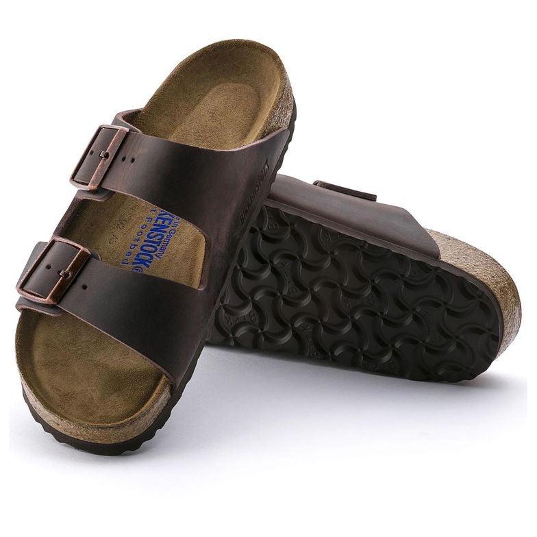 Birkenstock Arizona Soft Footbed Sandals - Habana Oiled Leather