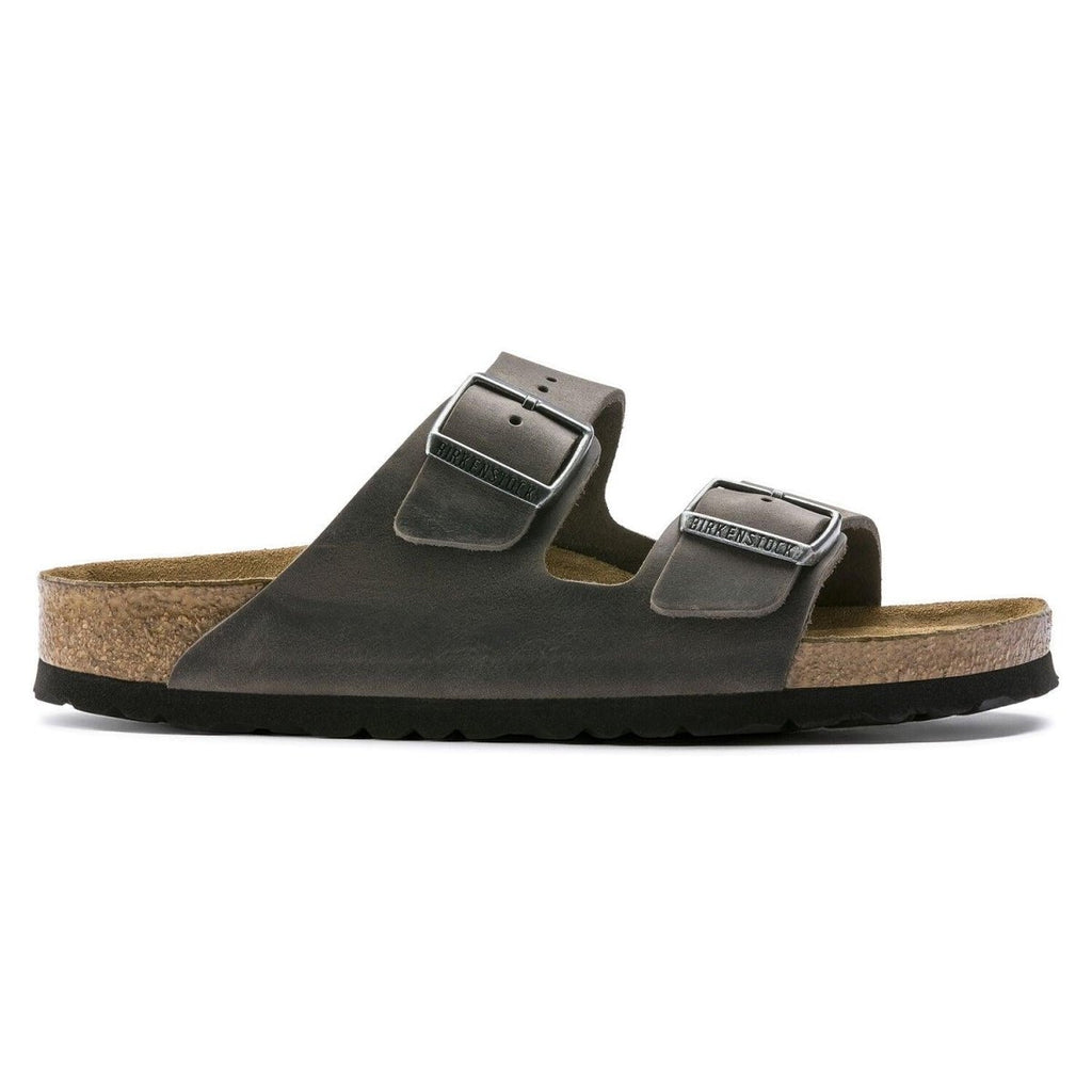 Birkenstock Arizona Soft Footbed Sandals - Iron Oiled Leather