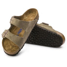 Birkenstock Unisex Arizona Soft Footbed Sandals - Taupe Suede