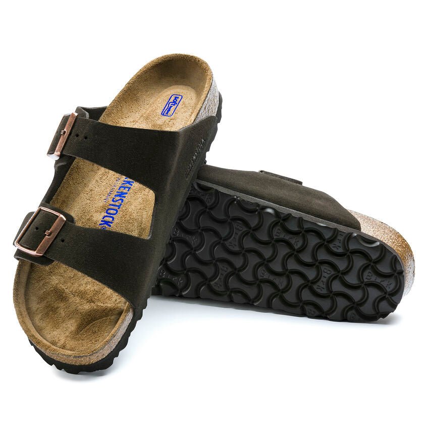 Birkenstock Unisex Arizona Soft Footbed Sandals - Mocha Suede
