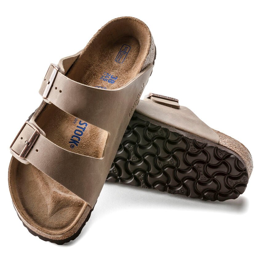 Birkenstock Unisex Arizona Soft Footbed Sandals - Tobacco Oiled Leather