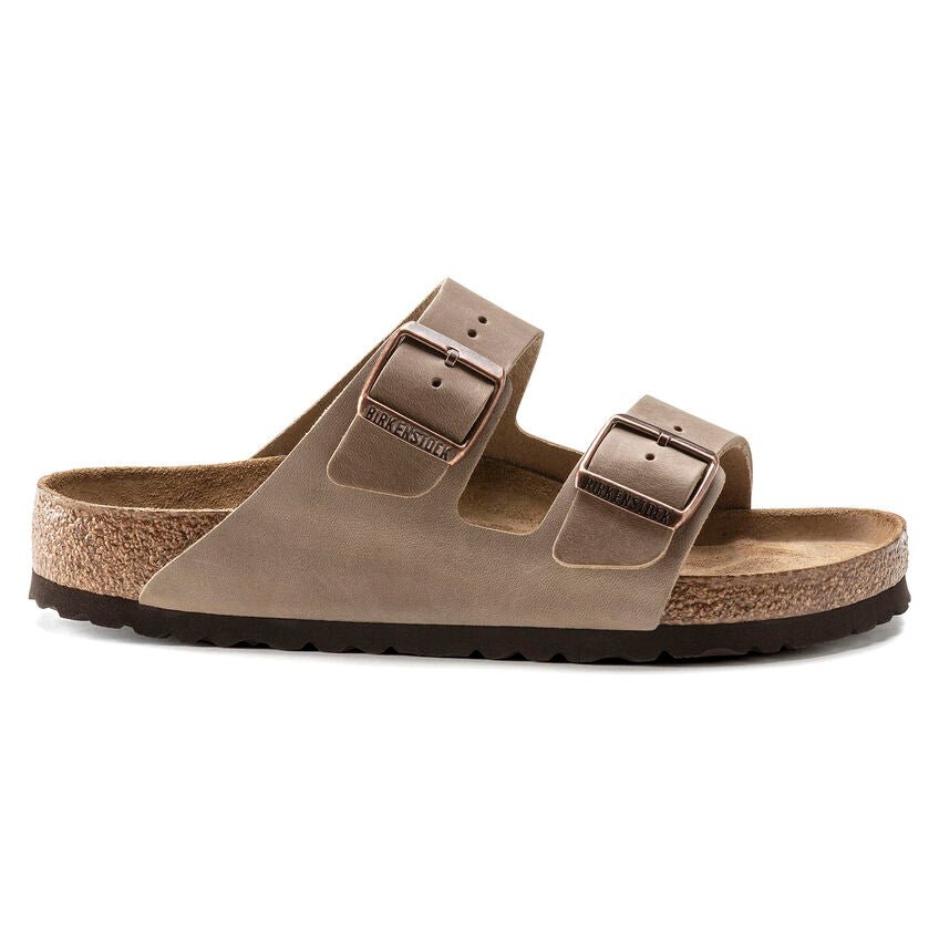 Birkenstock Unisex Arizona Soft Footbed Sandals - Tobacco Oiled Leather