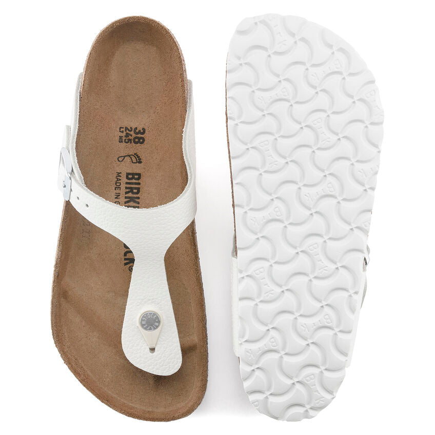 Birkenstock Women's Gizeh Sandals - White Leather