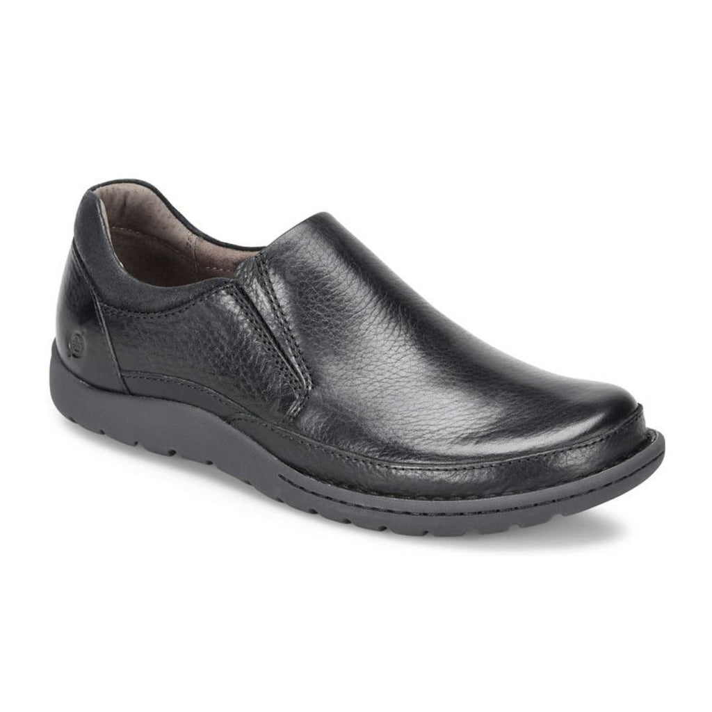 Born Men's Nigel Leather Slip-On Loafer - Black