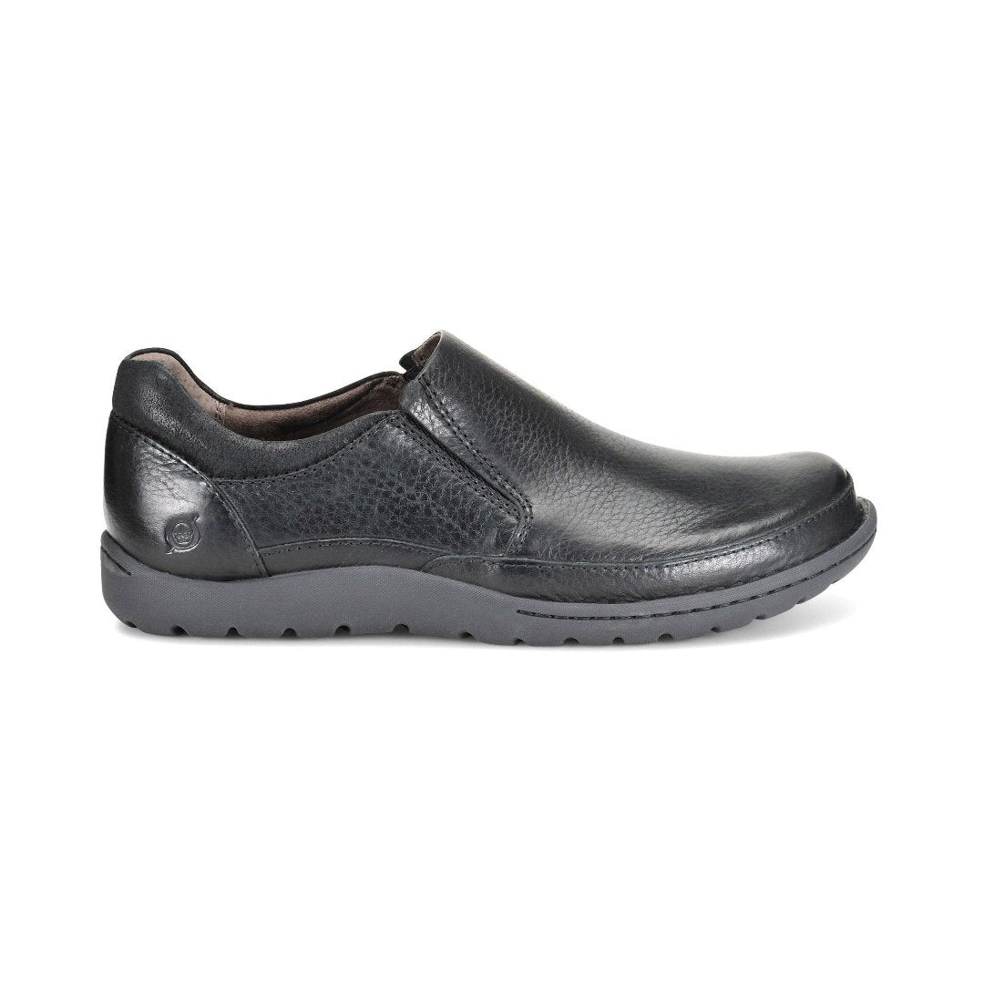 Born Men's Nigel Leather Slip-On Loafer - Black