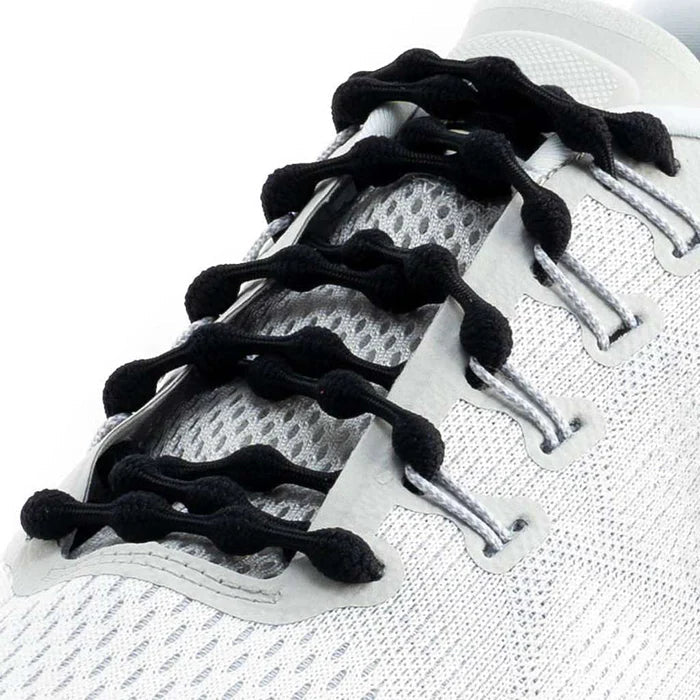 Caterpy Run No-Tie Shoelaces - Jaguar Black