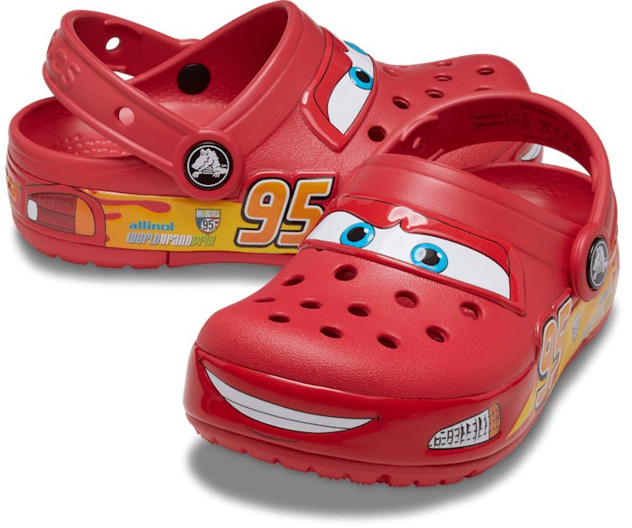 Crocs Kids Disney/Pixar Lights Lightning McQueen Clog - Red