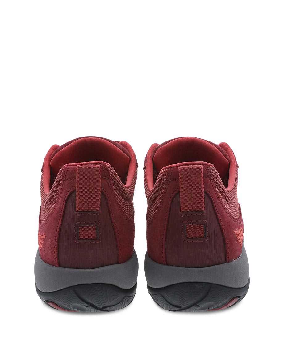 Dansko Women's Paisley Sneaker - Red Burnished Suede