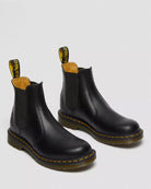 Dr. Martens Women's 2976 Yellow Stitch Chelsea Boots - Black Smooth