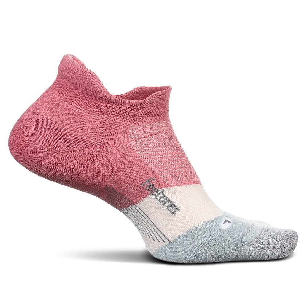 Feetures Elite Light Cushion No Show Tab Socks - Polychrome Pink