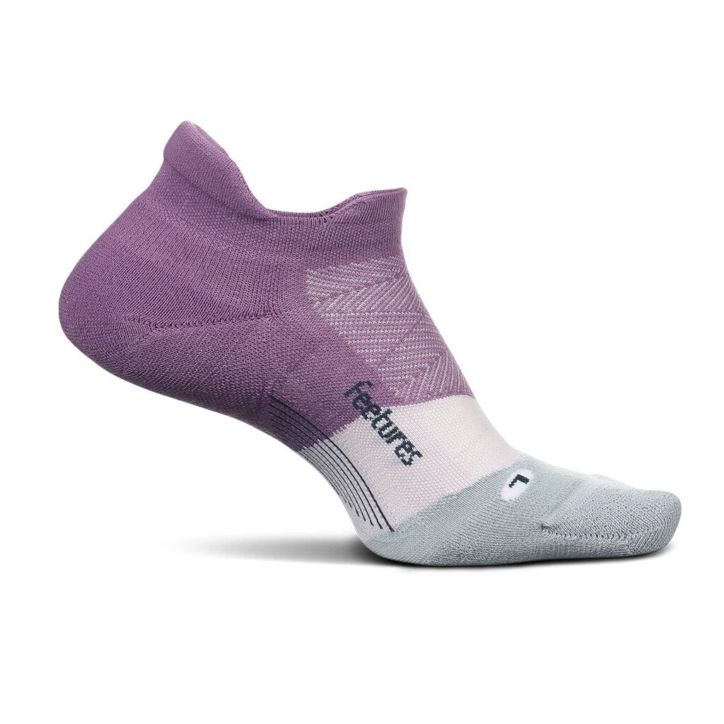 Feetures Elite Light Cushion No Show Tab Socks - Purple Nitro