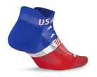 Feetures Elite Light Cushion No Show Tab Socks - USA Freedom Blue