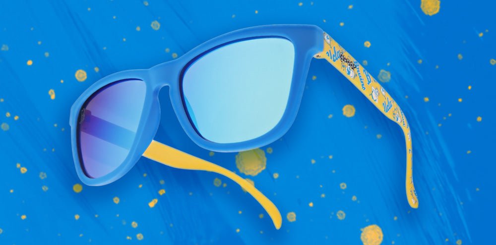 goodr OG Polarized Sunglasses Collegiate Collection - UCLA Bruins - 8 Clap Eye Wraps