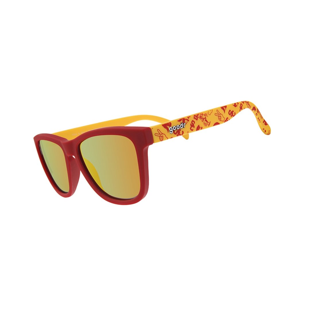 goodr OG Polarized Sunglasses Collegiate Collection - University of Southern California - This is Not a Gesture of Peace