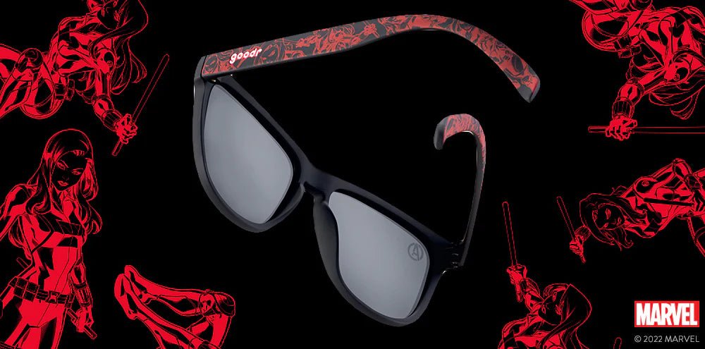 goodr OG Polarized Sunglasses Marvel Avengers - Black Widow Bifocals