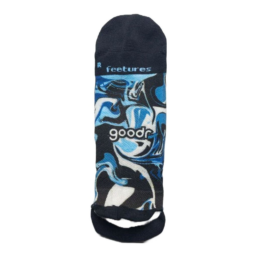 goodr x Feetures Elite Light Cushion No Show Tab Socks - Blue