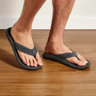 Olukai Men's Ulele Beach Sandals - Dark Shadow/Black