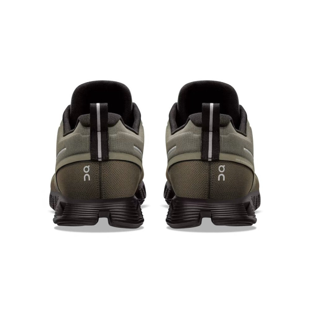 On Men's Cloud 5 Waterproof Sneaker - Olive/Black