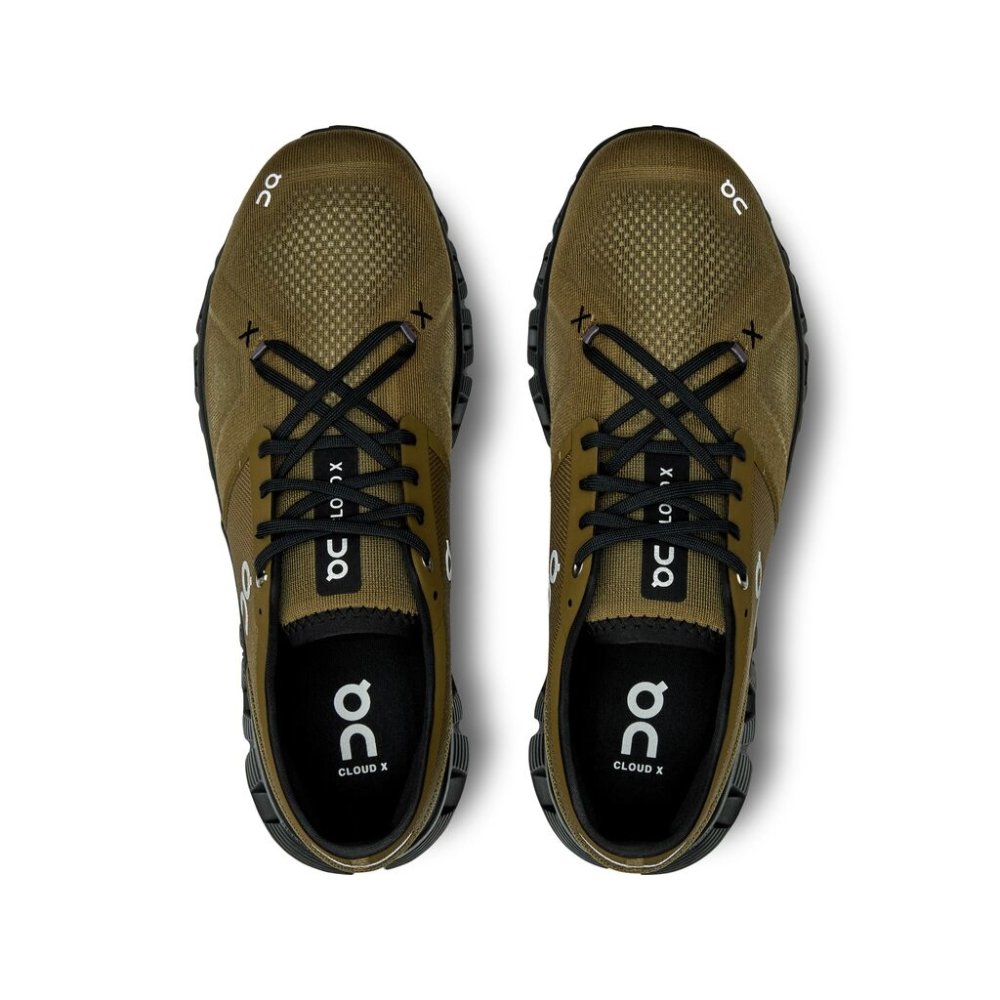 On Men's Cloud X 3 Training Shoes - Hunter/Black