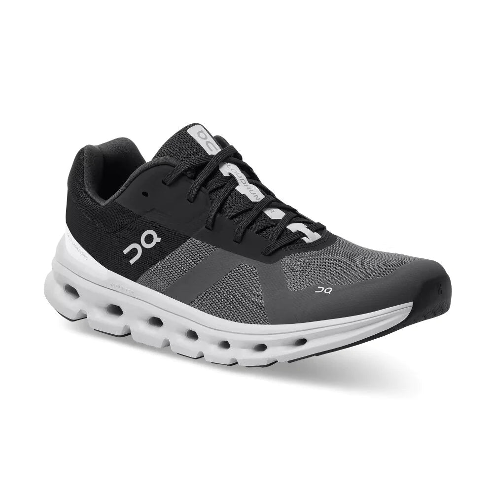 On Men's Cloudrunner Wide Running Shoes - Eclipse/Frost