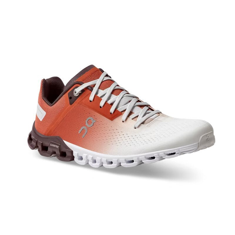 On Women's Cloudflow Running Shoes - Rust/White