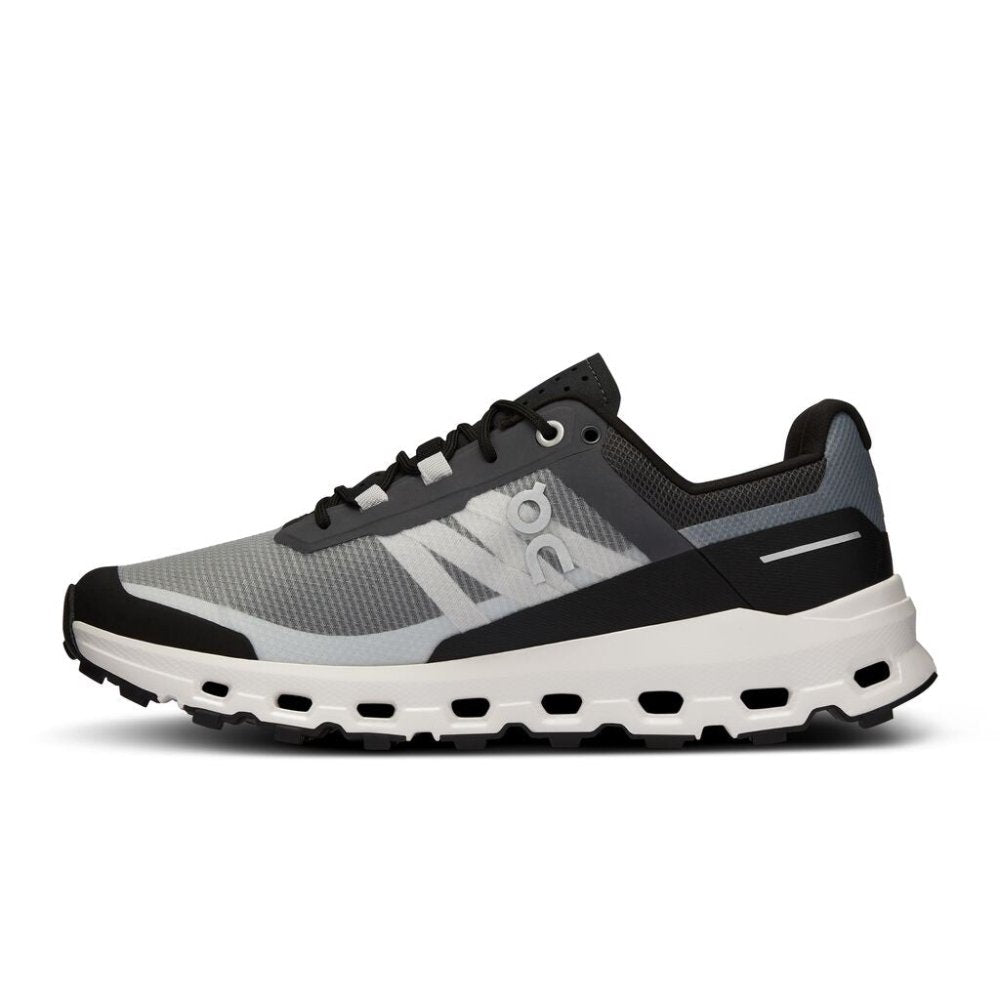 On Women's Cloudvista Trail Running Shoes - Black/White