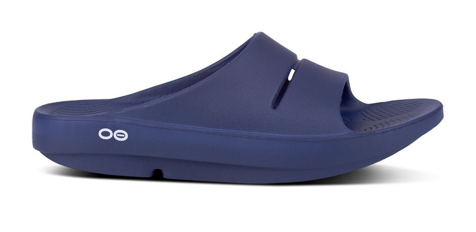 Oofos Ooahh Recovery Slide Sandal - Navy